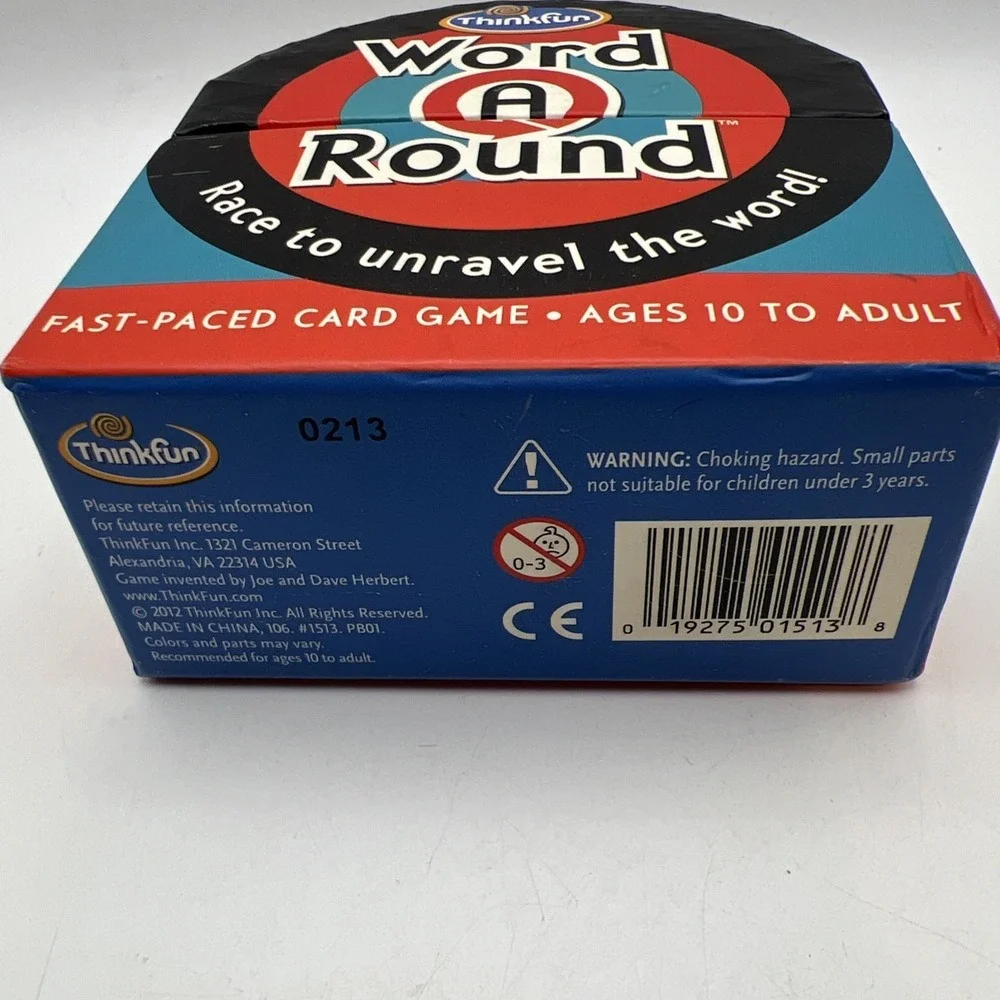 Word A Round: Race To Unravel The Word! Fast-Paced Card Game - Thinkfun 2012‎